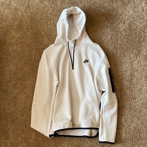 White Nike Tech Hoodie